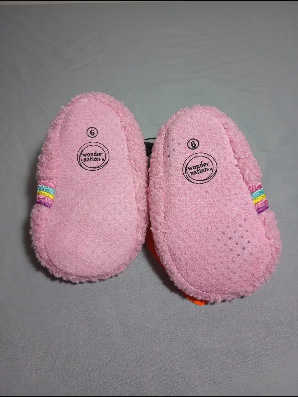 Wonder Nation Infant Rainbow Bootie Slippers